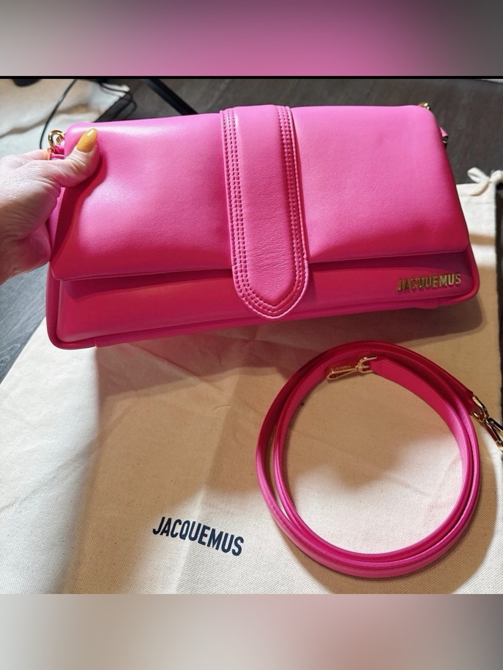 JACQUEMUS LE BAMBIMOU PADDED SHOULDER BAG